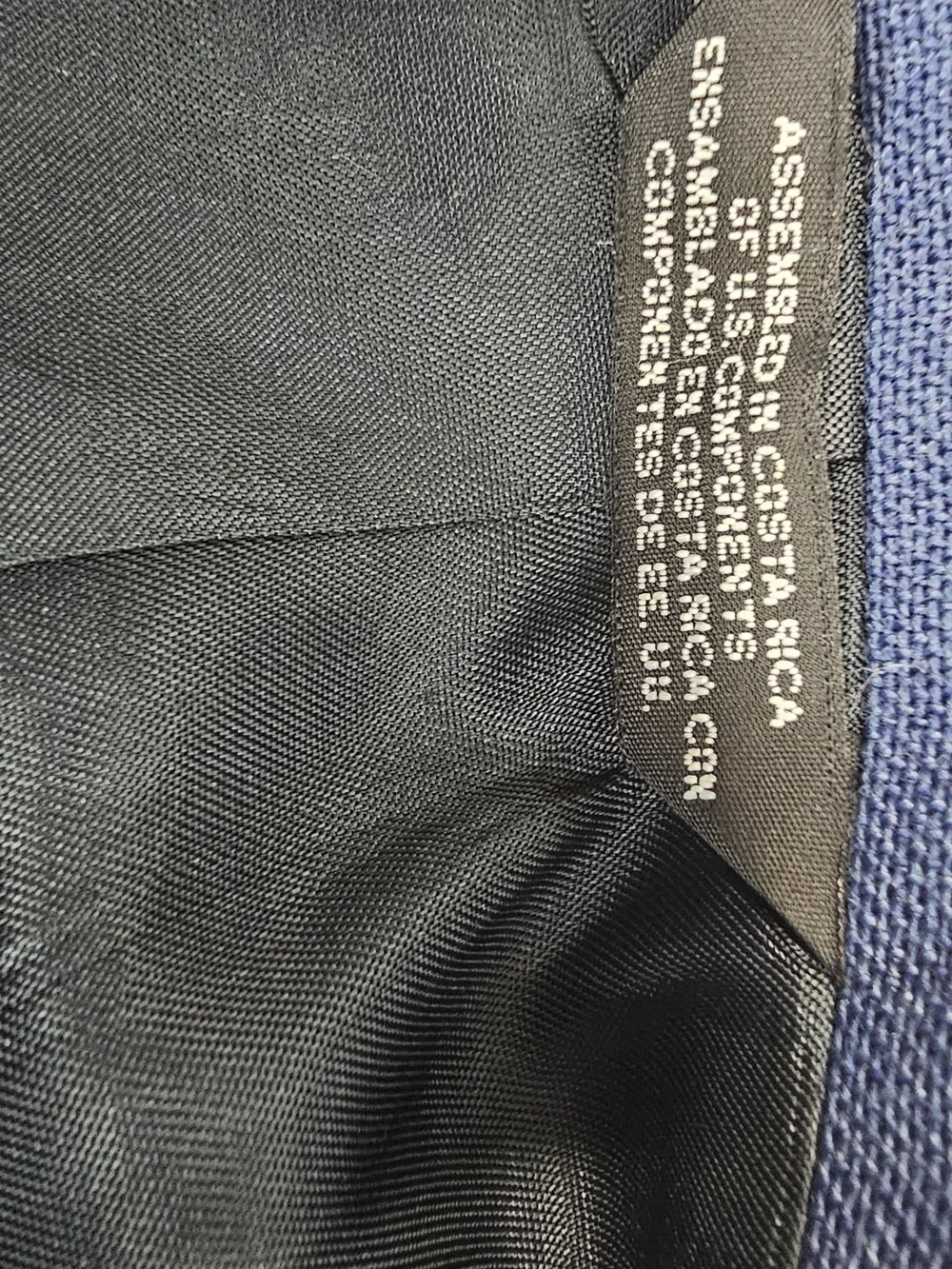 STAFFORD Navy Blue Men's Two-Button Blazer
